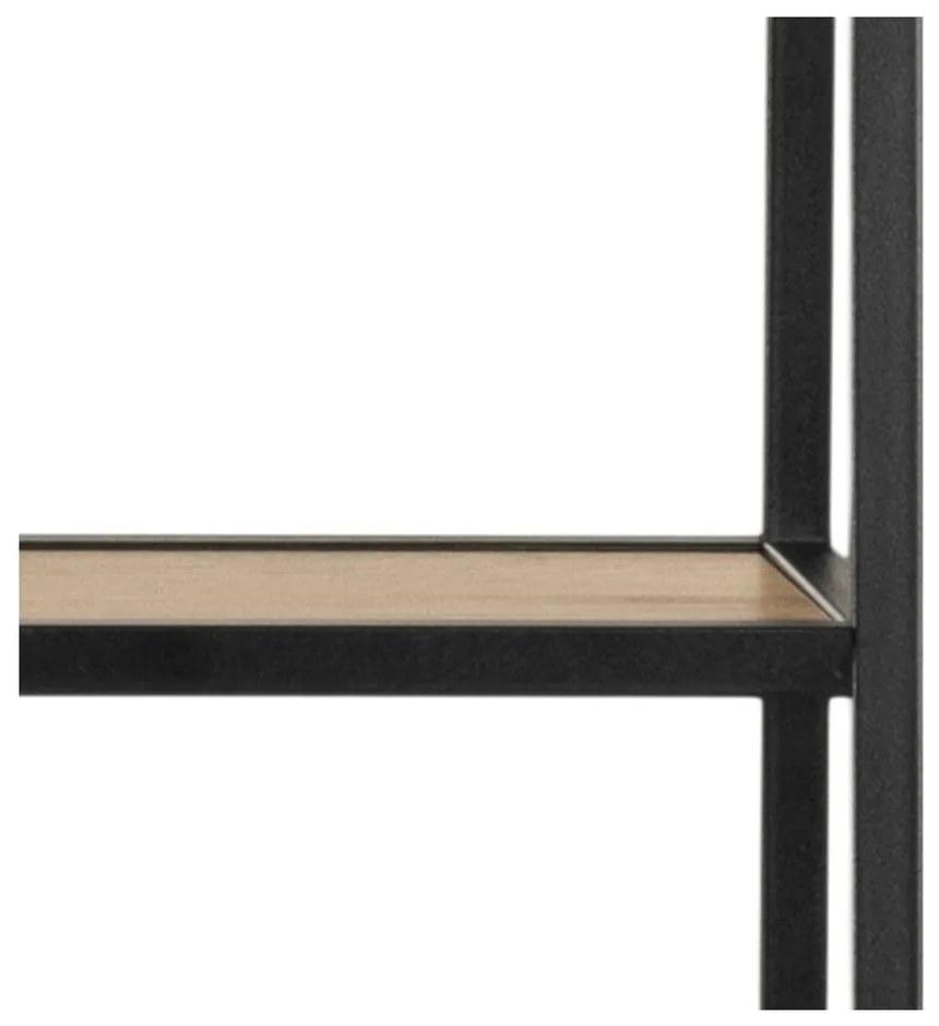 Libreria nera in rovere 77x175 cm Seaford - Actona