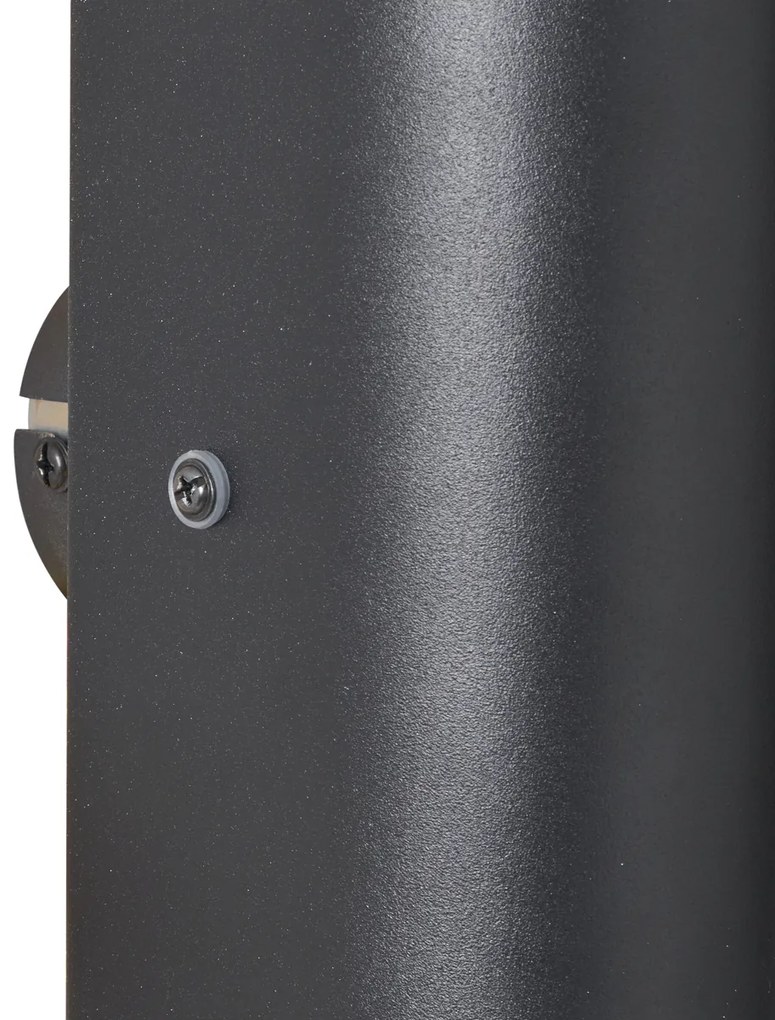 Lampada da parete moderna nera a 2 luci - Gotthard