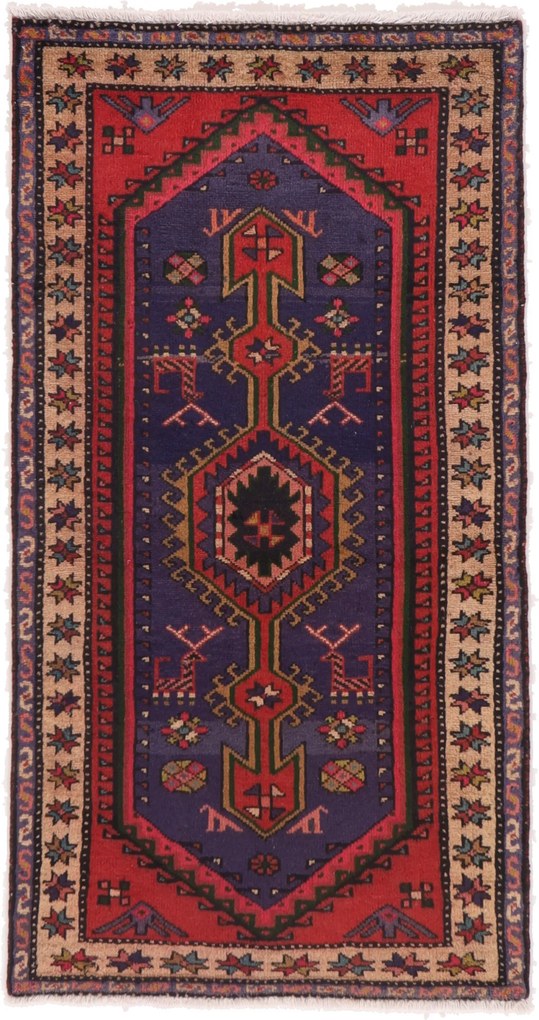 Hamedan Tappeto 90 x 160 (Iran) Annodato A Mano