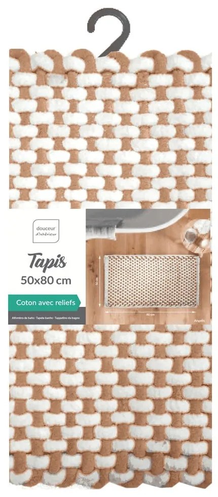 Tappetino per il bagno color terracotta 50x80 cm Rafael – douceur d'intérieur