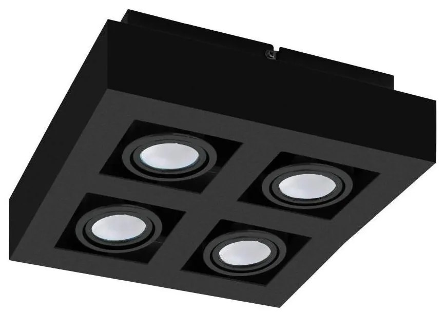 Eglo 31065 - Faretto LED MENDOZA 4xLED/4,7W/230V 3000K nero