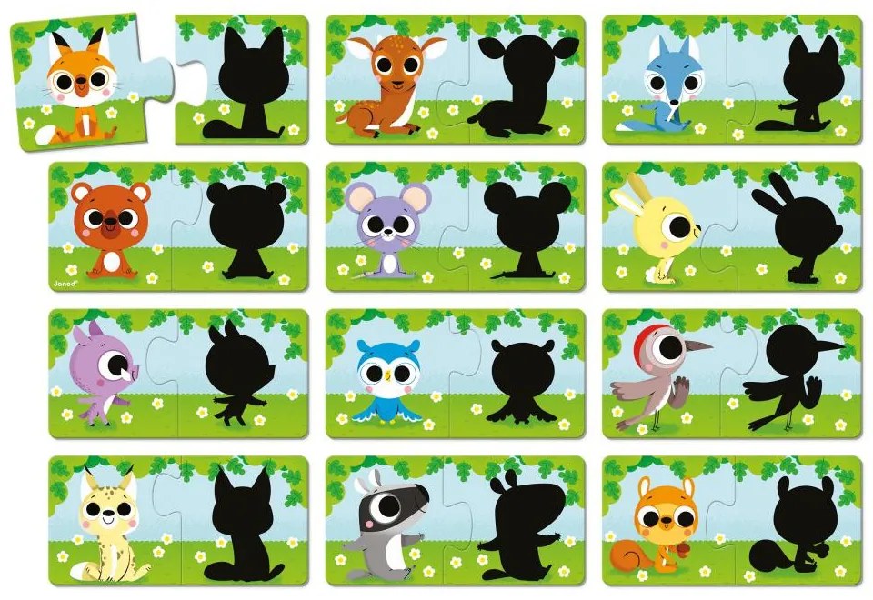 Puzzle - Gli animali e la loro ombra