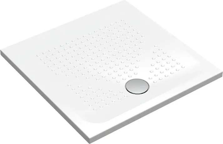 Piatto doccia in ceramica PUNTO bianco L 90 x L 90 x H 3.5 cm lucido