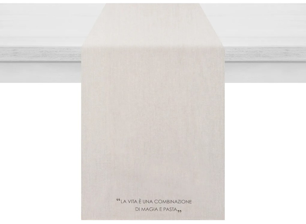 Runner 45x140 cm con scritta Quotes