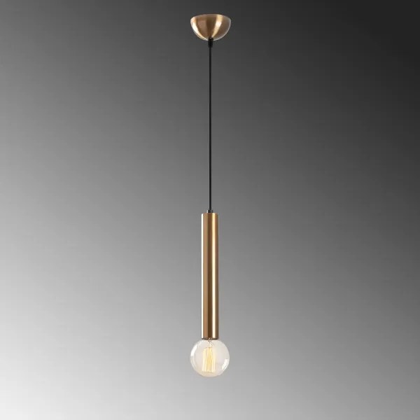 Lampadario a cavo TEMPO 1xE27/40W/230V, finitura dorata