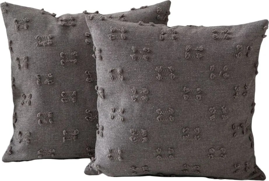 Federe decorative in set 2 pz 43x43 cm Tuffet – Mioli Decor