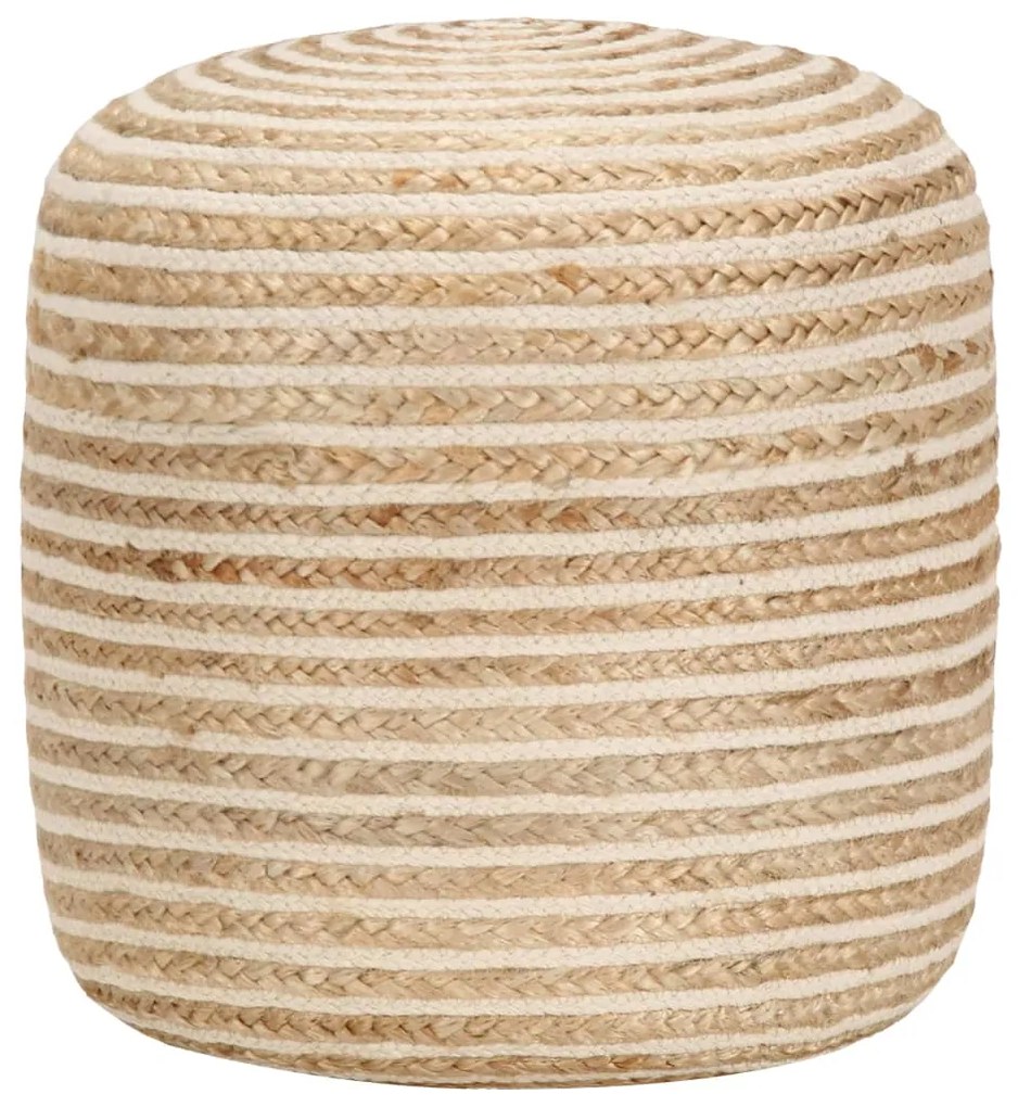 Pouf Lavorato A Mano 40x45 Cm İn Juta /
