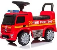 Camion dei Pompieri Cavalcabile 62,5x28,5x45 cm per Bambini Mercedes Rosso