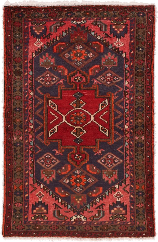 Hamedan Tappeto 150x100 (Iran) Annodato A Mano
