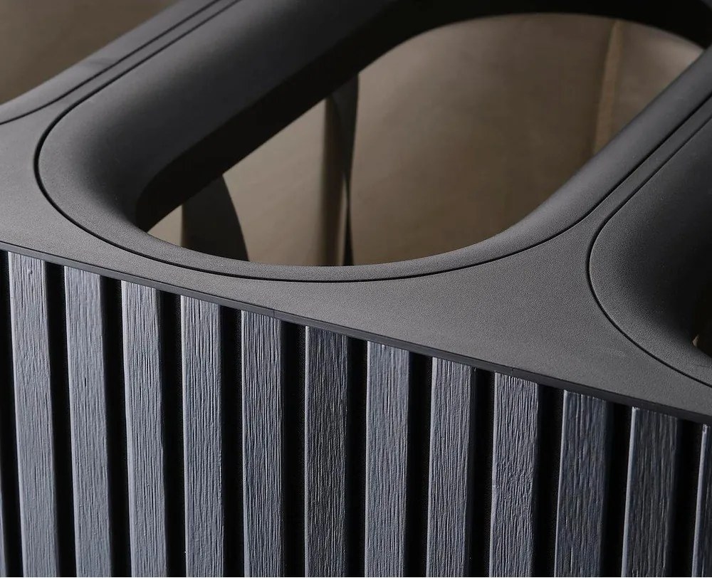 Cesta per il bucato nera in bambù 3x30 l Tota Trio Luxe – Joseph Joseph