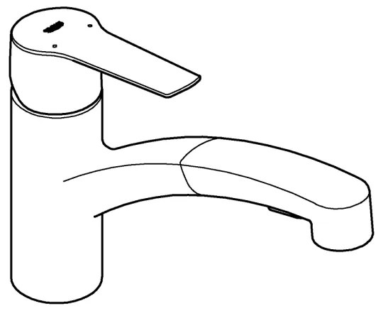 GROHE 30531001 - Miscelatore per lavello START 227 mm, cromato lucido