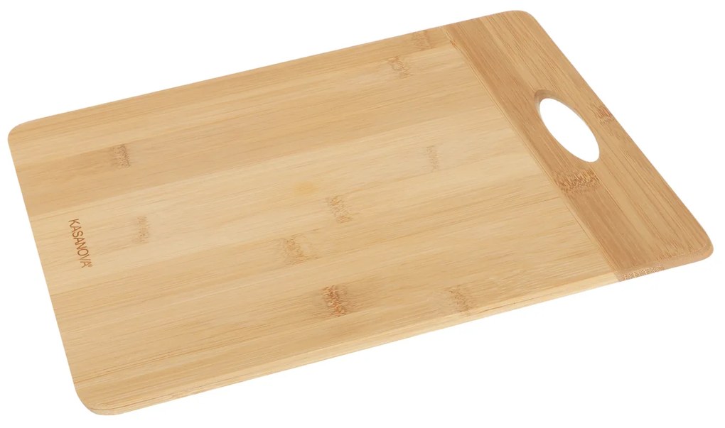 Tagliere con maniglia in bambù, 33x24 cm