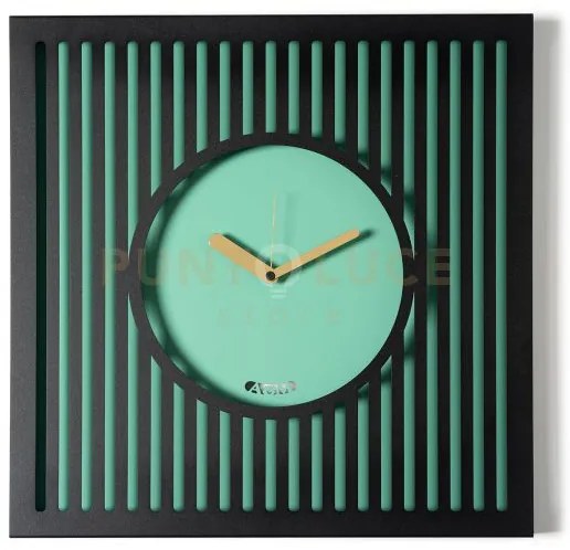 Orologio da parete elegante tiffany grande nero,verde acqua