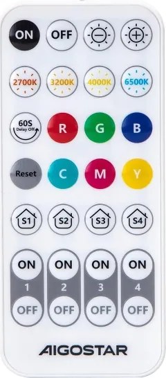 Confezione da 6 lampadine LED RGBW dimmerabili MESH GU10/6,5W/230V 2700-6500K - Aigostar