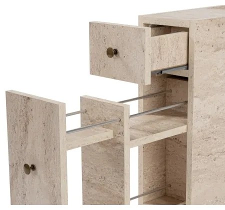Mobile per bagno MELODY, finitura effetto marmo beige
