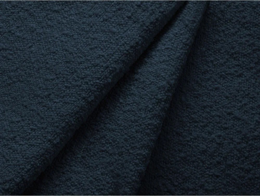 Cuscino per divano blu scuro con rivestimento in bouclé Poppy – Micadoni