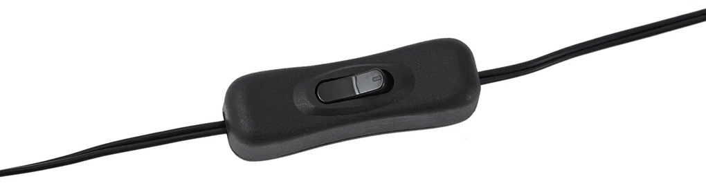 Lampada da tavolo Japandi nera con paralume in lino beige 21,5 cm - Nami