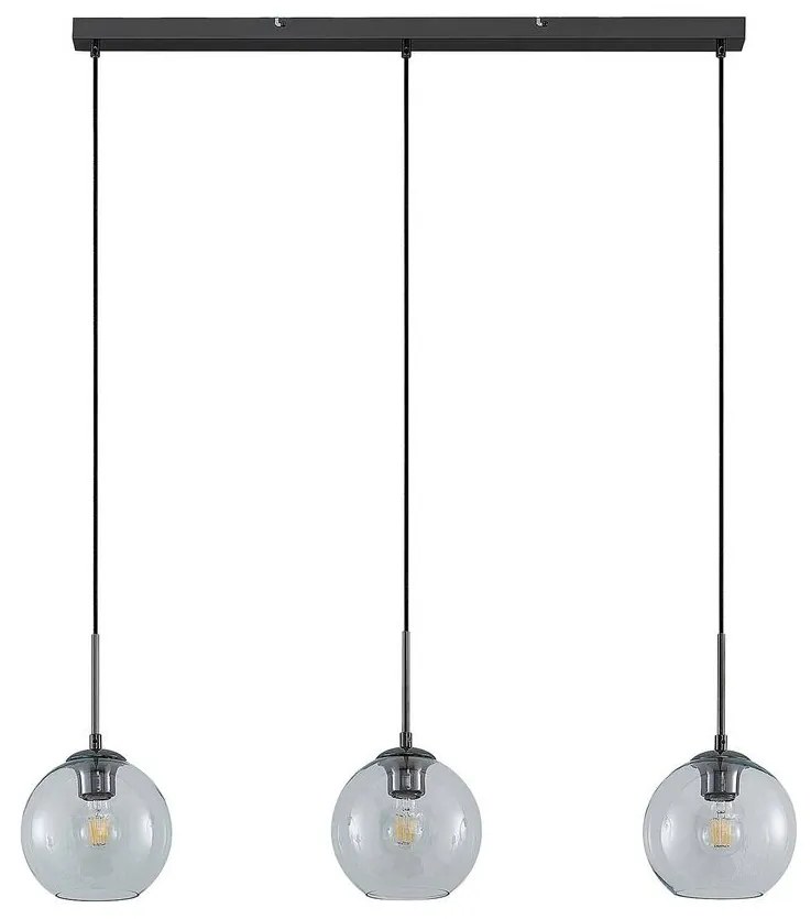 Lindby - Firano 3 Lampada a Sospensione Clear/Metal Lindby