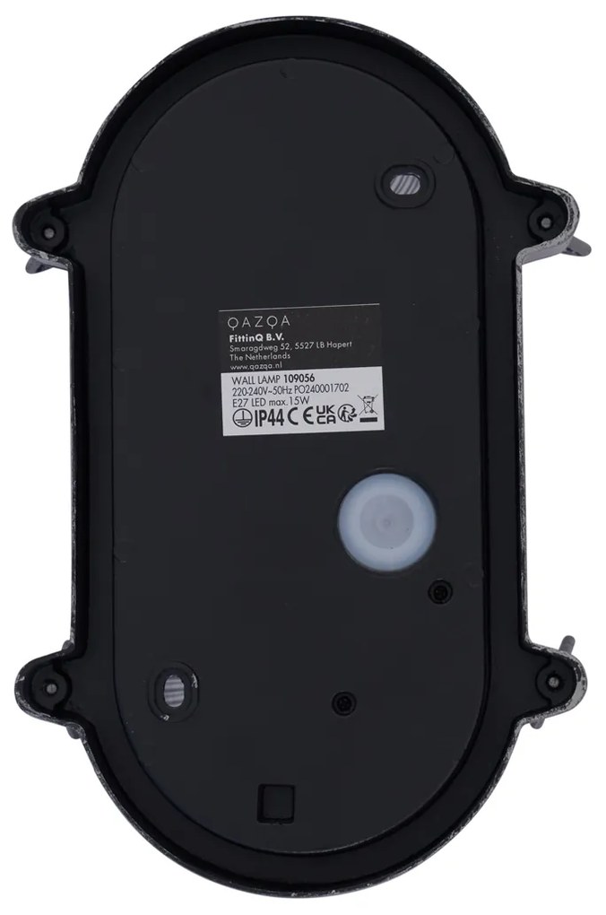 Lampada da Parete da Esterno Argento Ovale IP44 - Noutica