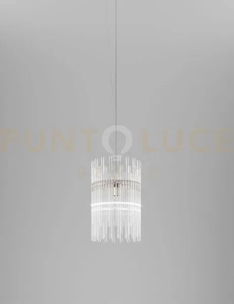 Diadema sospensione bg cristallo bronzo satinato 1 luce attacco  e27