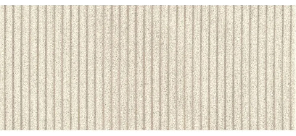 Chaise longue beige con rivestimento in velluto a coste Lord – Ropez