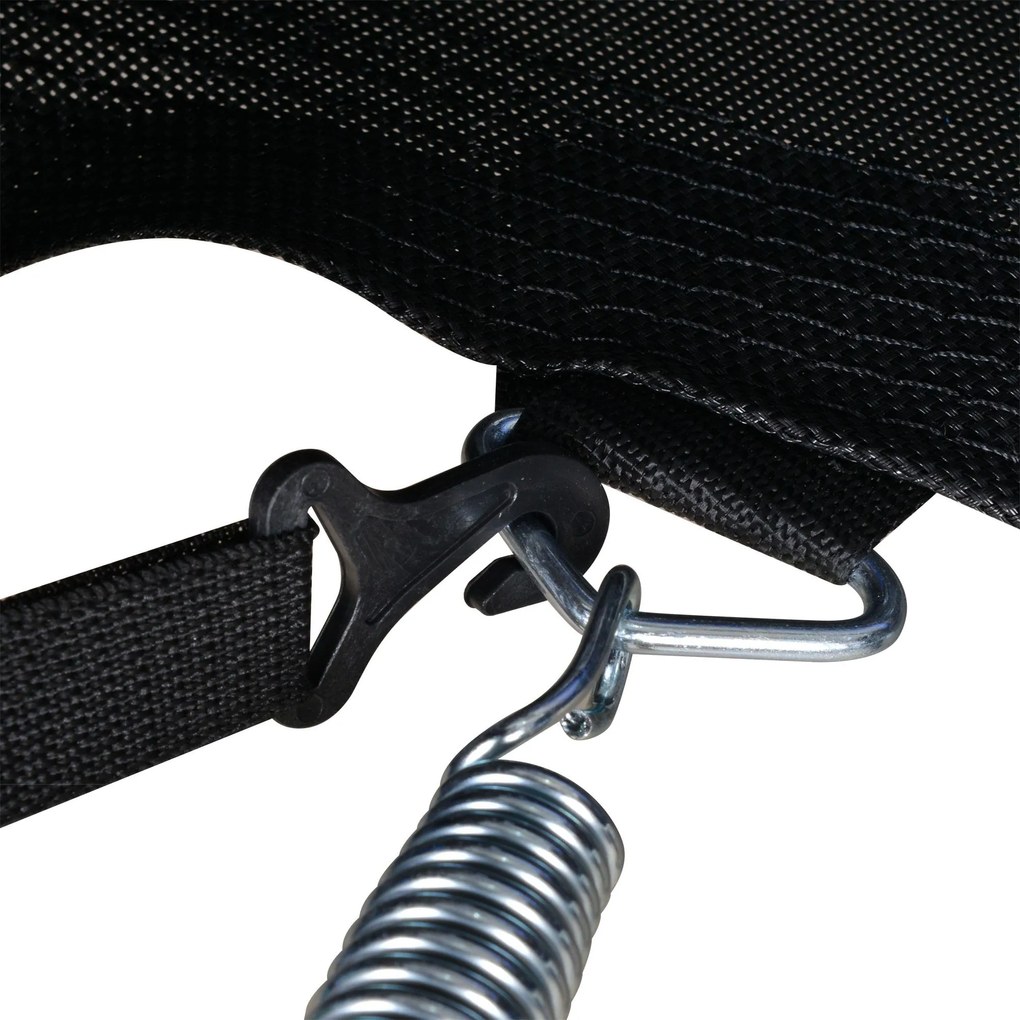 Trampolino Tappeto Elastico Ø244x240 cm con Rete e Bordo Imbottito Blu e Nero...