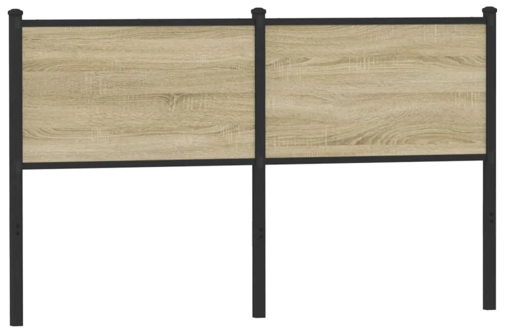 Testiera Sonoma 150 Cm İn Legno Multistrato E Acciaio /