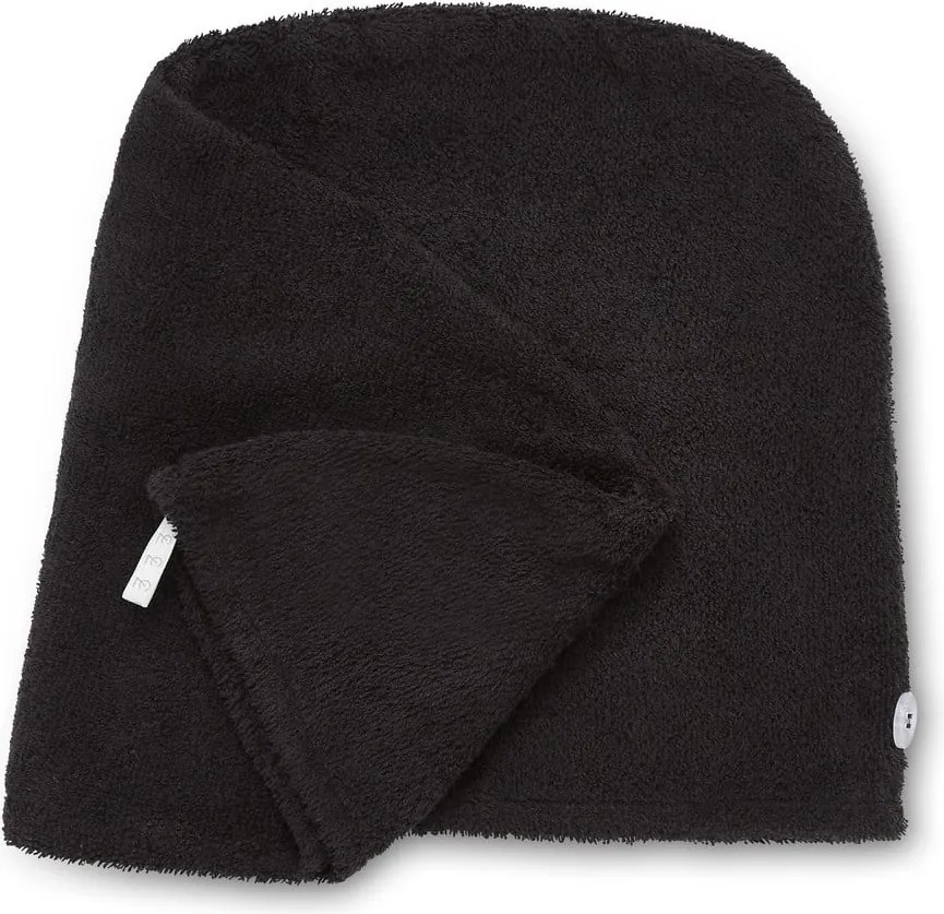 Asciugacapelli in cotone nero ad asciugatura rapida in set da 2 20x13 cm Quick Dry - Catherine Lansfield