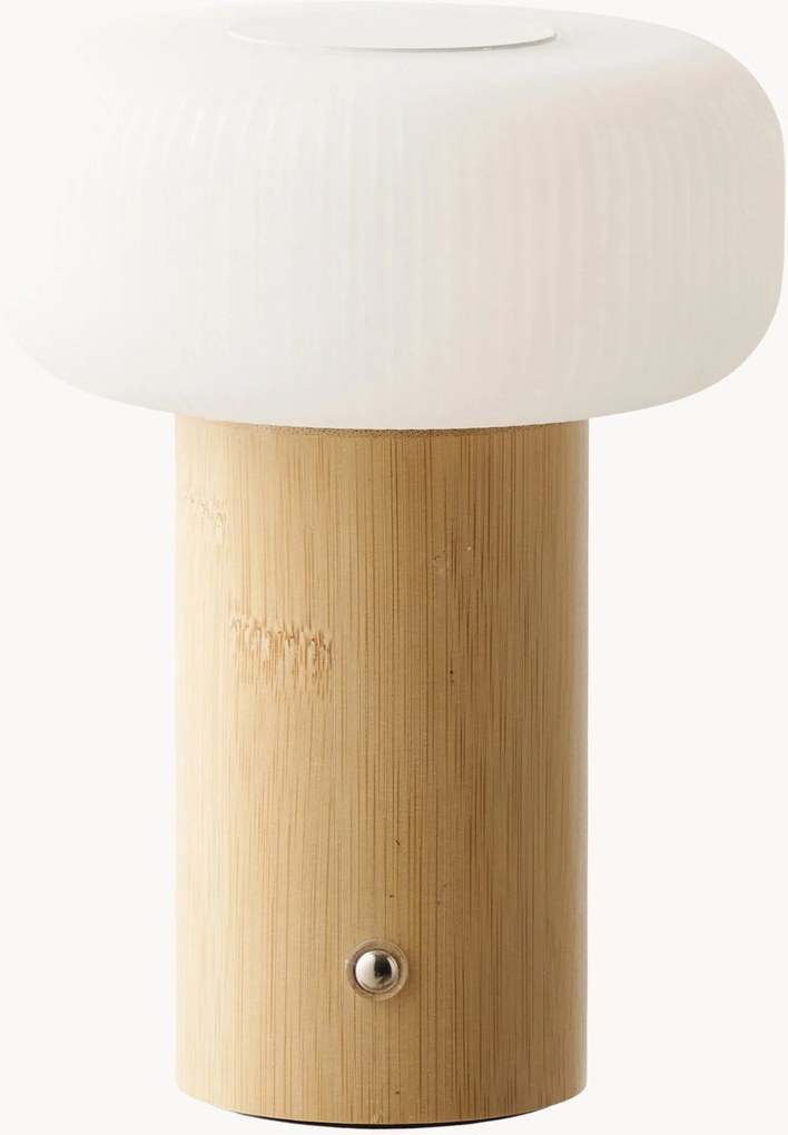 Lampada da tavolo portatile a LED in bambù Stafford
