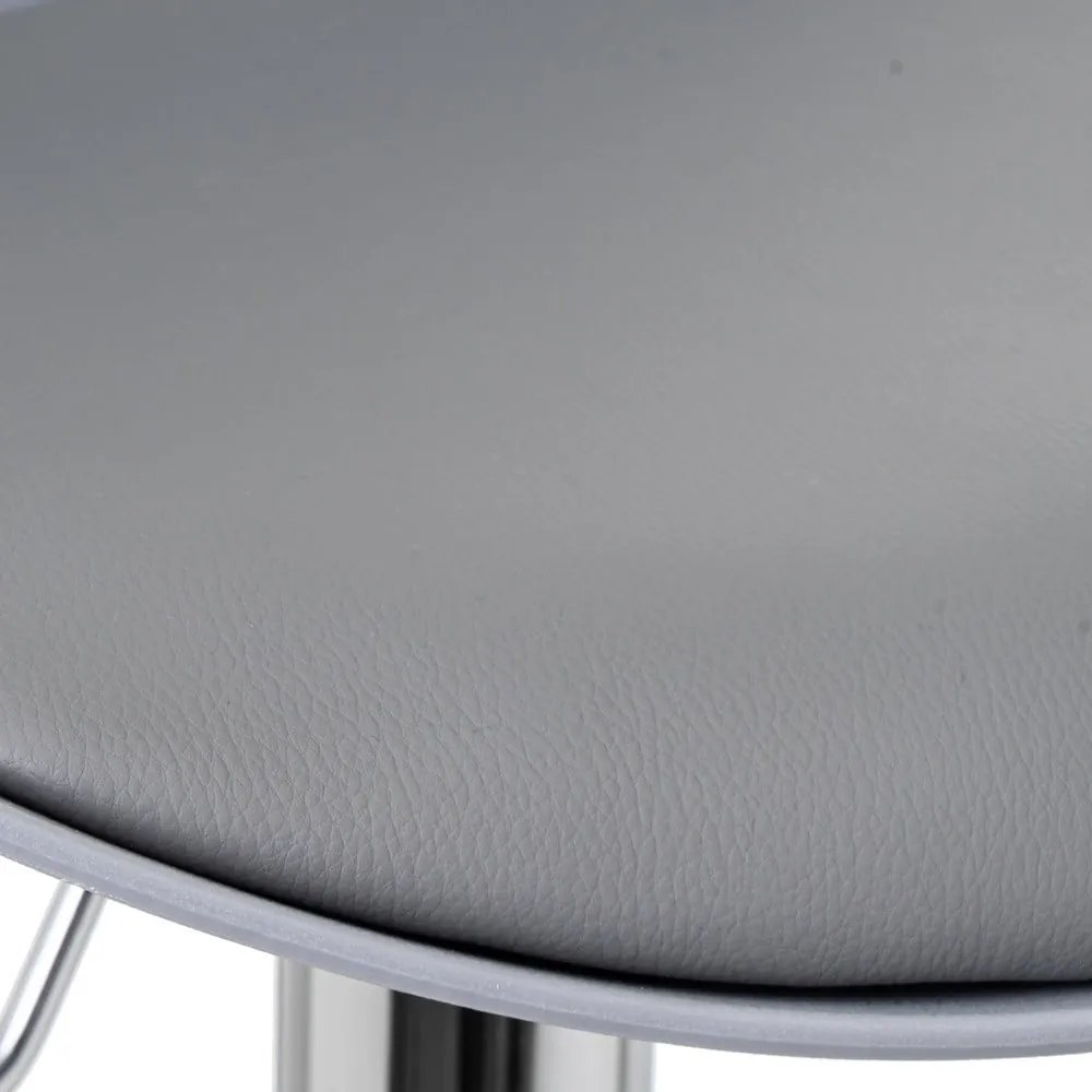 Sgabelli da bar grigi ad altezza regolabile in similpelle in set di 2 (altezza seduta 56,5 cm) - Casa Selección