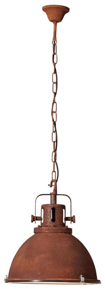 Brilliant - Lampadario a catena JESPER GLAS 1xE27/60W/230V ramato