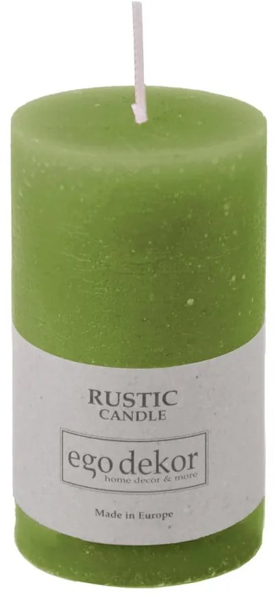 Candela verde Ruggine, tempo di combustione 38 h Rustic - Rustic candles by Ego dekor