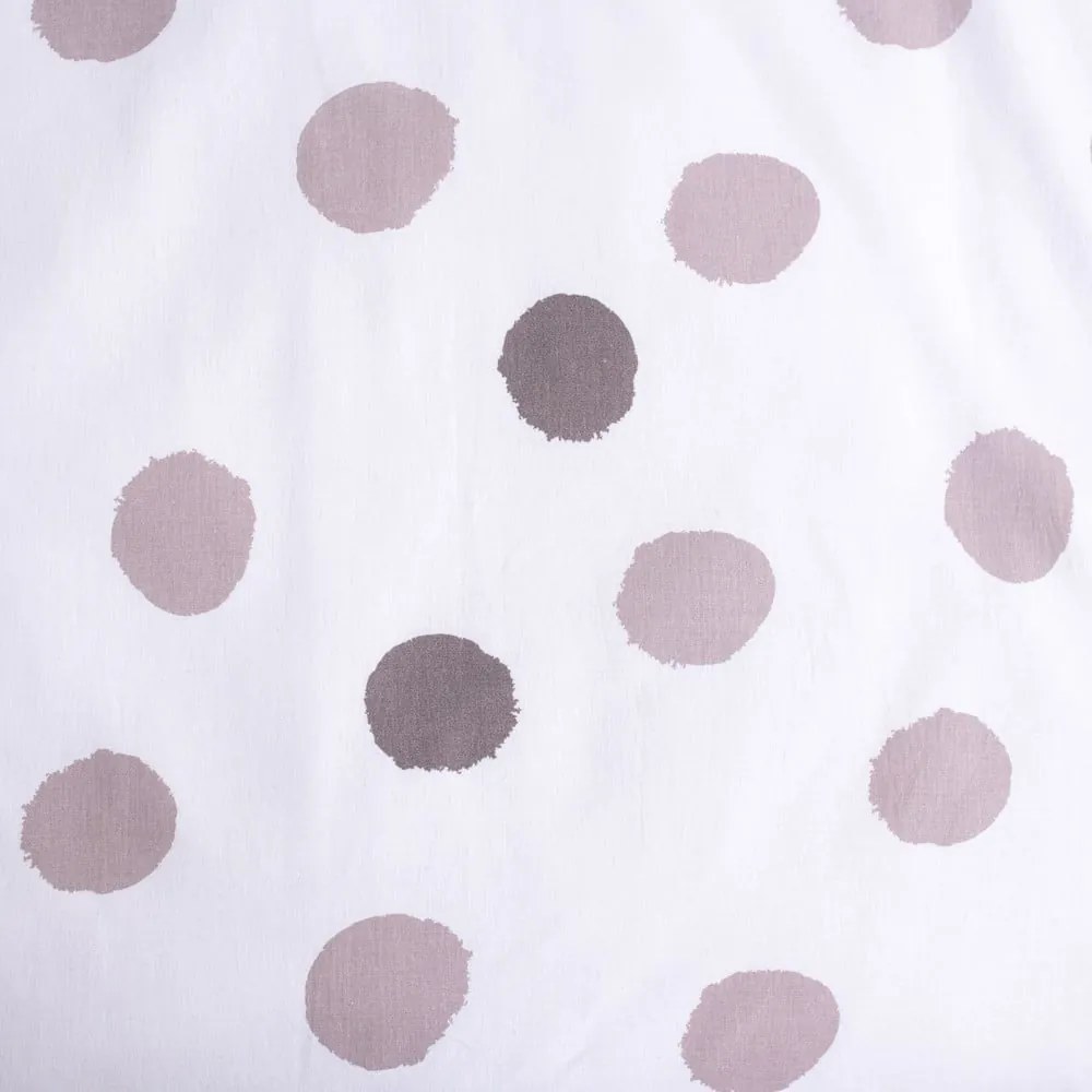 Set copripiumino e federa da bambini bianco/grigio in cotone per culla 100x135 cm Thumper "Dots" – Jerry Fabrics