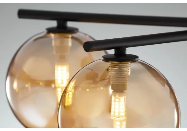 Jupiter 2047 - Lampadario a plafone PRATO 5xG9/10W/230V nero/beige