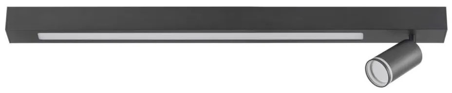 Plafoniera LED PARIGI LED/24W/230V + 1xGU10/10W nero