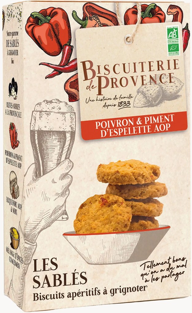 Biscotti aperitivo al pepe e peperoncino