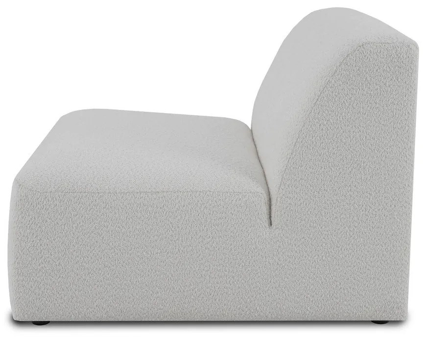Modulo divano bouclé bianco (parte centrale) Roxy - Scandic