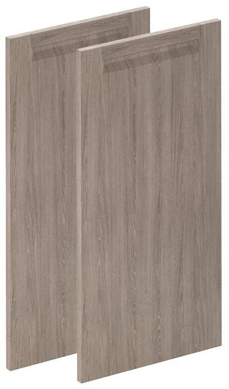 Anta per pensile basso, angolare interno DELINIA ID Evora L 36.7 x  H 76.5 cm rovere chiaro opaco