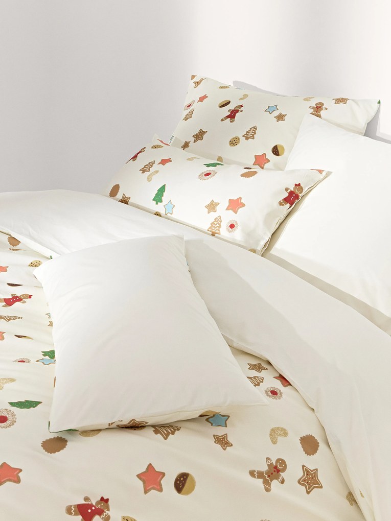 Copripiumino in cotone percalle di design Cookies di Kera Till
