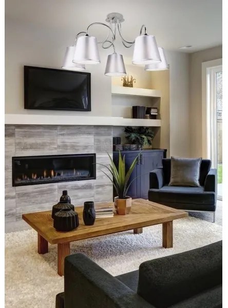 Lampadario a sospensione con supporto rigido LUK 5xE14/40W/230V