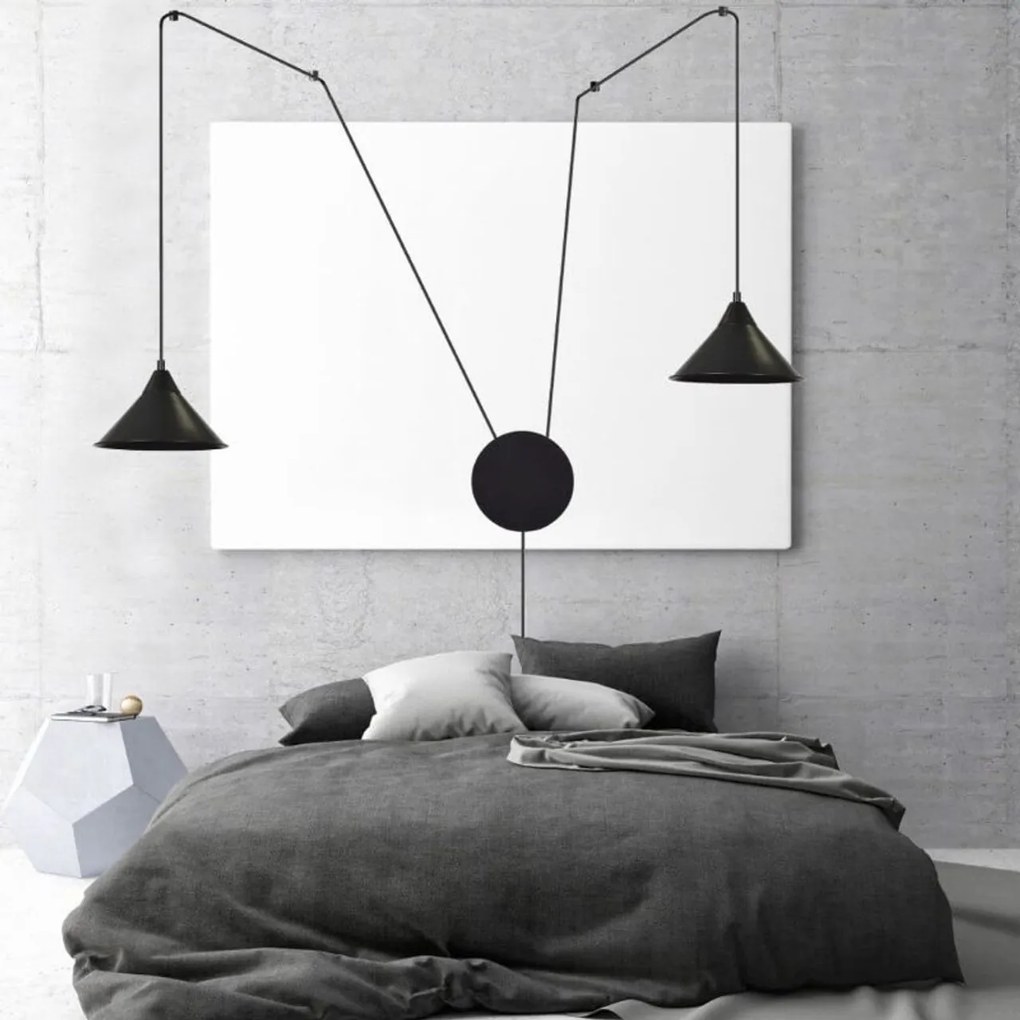 Piantana a Sospensione ABRAMO 2 WHITE o Black