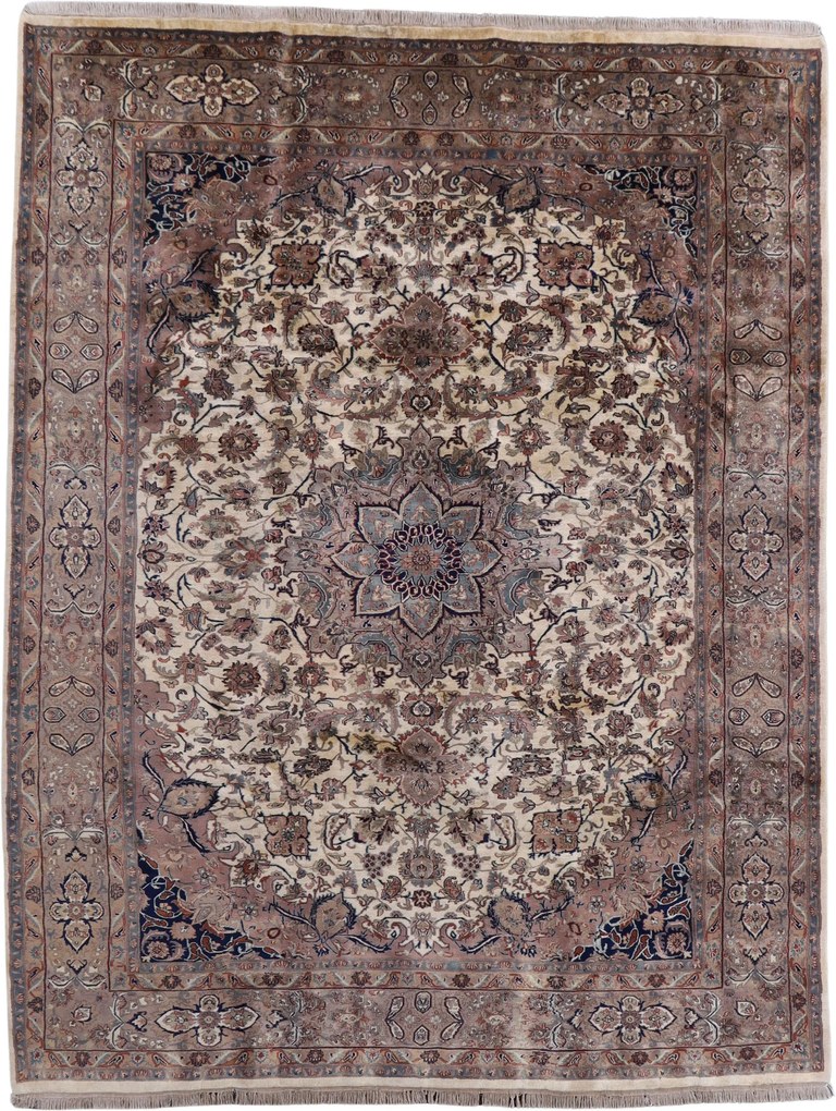 Kashan Tappeto orientale 330x260 (Indian) Annodato A Mano