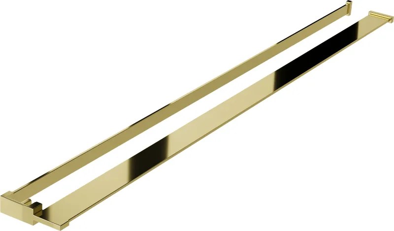 Mexen mensola per parete doccia con ringhiera per asciugamani, dorata - 800-02-50