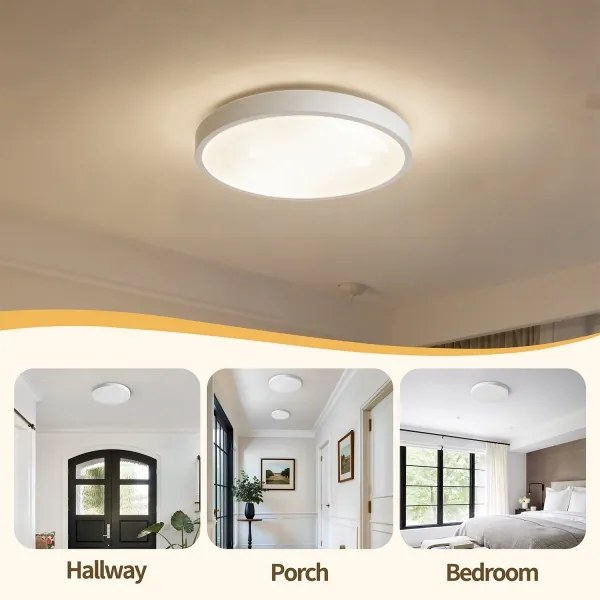 Brilagi - Apparecchio dimmerabile LED GLASS POOL DOUBLE LED/48W/230V 40 cm bianco + telecomando