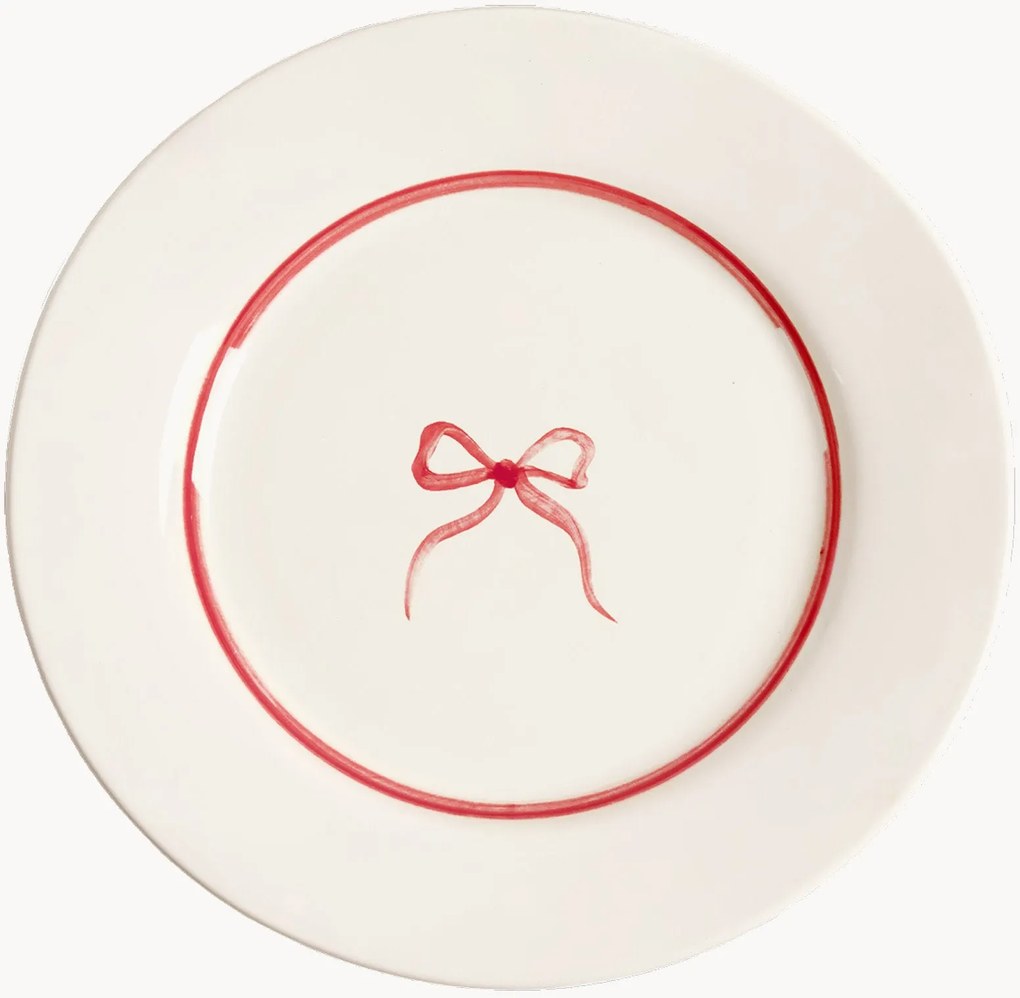 Piatto da colazione dipinto a mano Bow