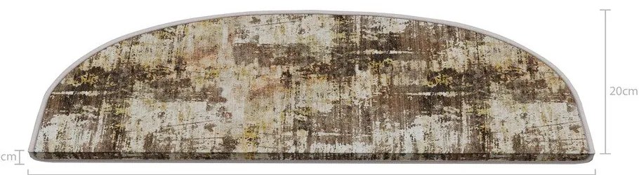 Gradini beige in set da 16 pezzi 20x65 cm Abstract - Vitaus