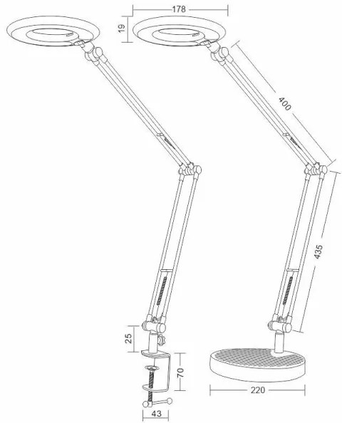Lampada da tavolo LED BIANCA LED/8W/230V