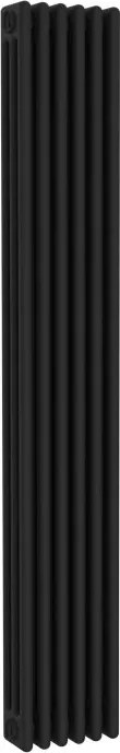 Termosifone in acciaio tubolare 3 colonne 6 elementi interasse 1735 mm ERCOS Comby nero