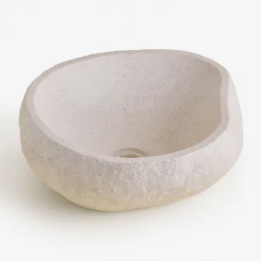 Lavabo In Cemento Fedro Bianco - Sklum