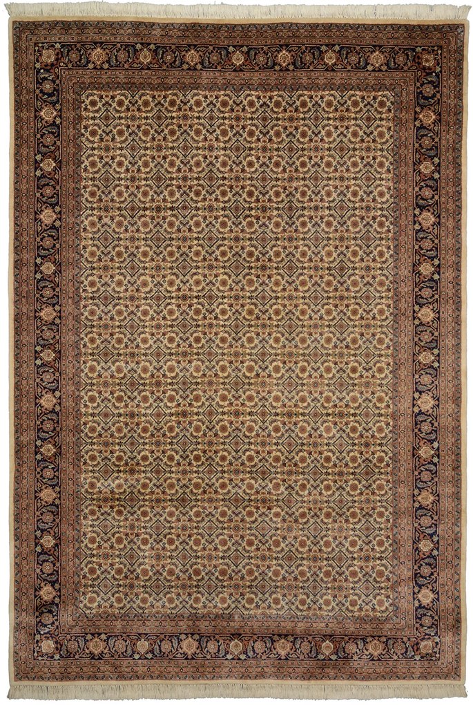 Bidjar Tappeto 200 x 290 Beige (Indian) Annodato A Mano